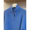 Lazy Wind Double Zipper Sweater Jacket Women's Autumn and Winter New Small Thickened Loose High Neck Knitted Cardigan