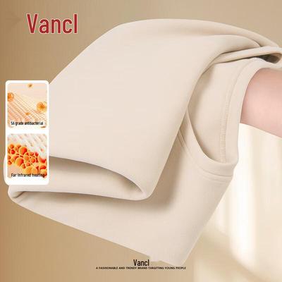 VANCL Men's Double-Sided Warm Fleece Crew Neck Thermal T-Shirt