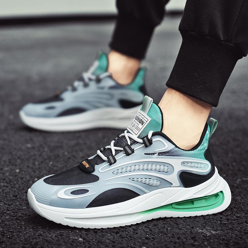 Men's Thick Sold Sports and Casual Shoes Are Lightweight  Slip Resistant  Wear-resistant  and Suitable for All Seasons Outdoors