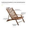 Outdoor Balcony Rattan Folding Table and Chairs Set - Woven Recliner for Garden or Patio