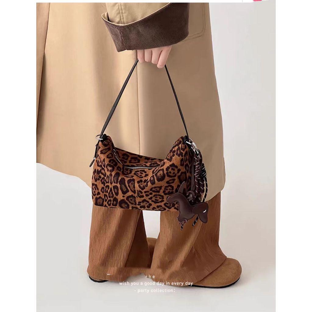 IELGY Ladies Underarm Bag Portable Leopard Print Shoulder Bag