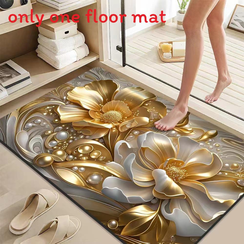 Diatomaceous Mud Floor Mat For Bathroom With Absorbent Antislip Design Suitable For Home Use