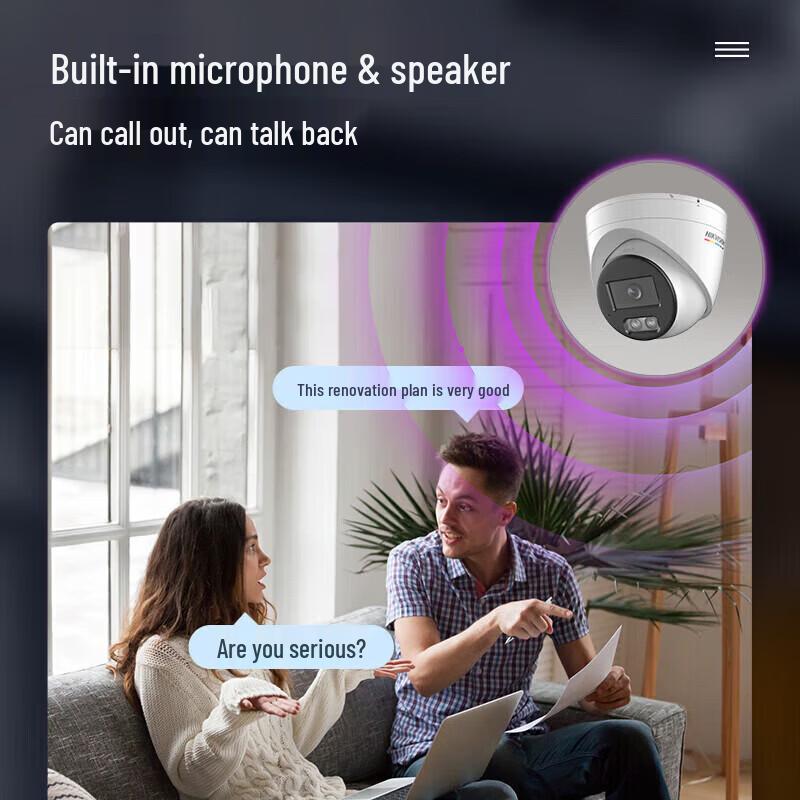 

Hikvision 4MP Full-Color Dome IP Camera