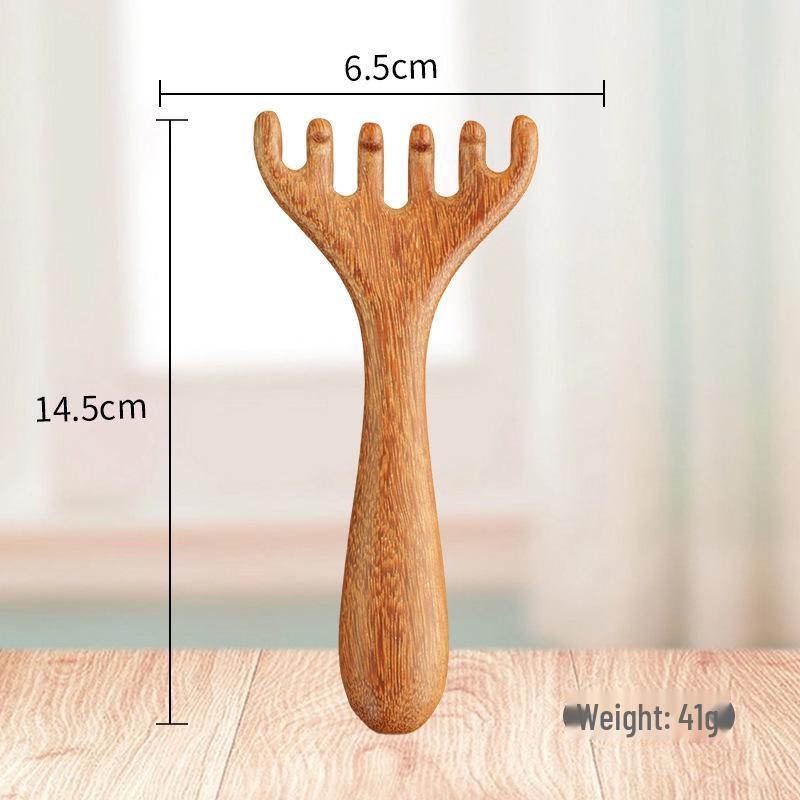 

Sandalwood Anti-Hair Loss Massage Comb with Acupoints & Gua Sha for Head & Neck