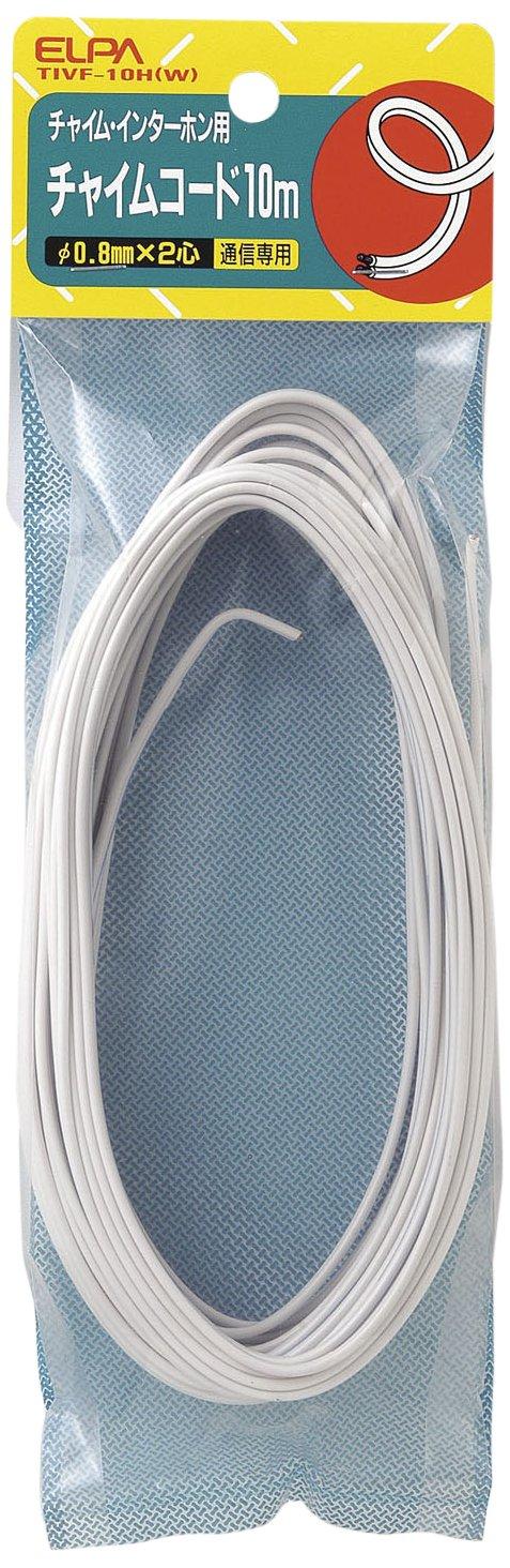 

ELPA Chime Cord for x Intercoms, 10m, 0.8mm 2-Core, White, TIVF-10H(W) білий