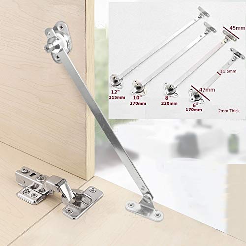 Double-supported Cabinet Door Flap Support Rod 8-inch Metal Bottom Flap Door Buffer Slide Accessories Set