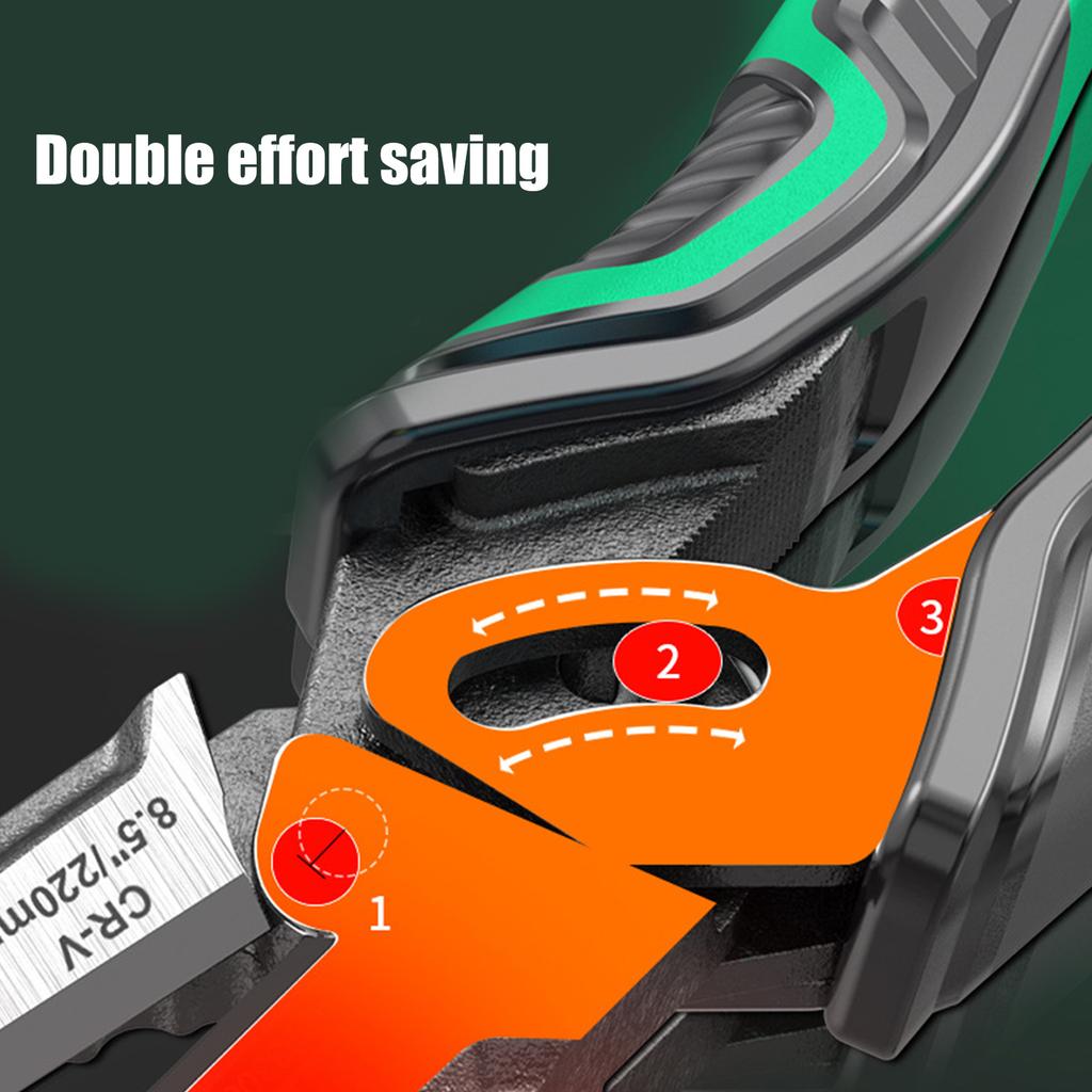 Exzentrische Drahtschneiderzange 8,5 Zoll Hochfester Stahl Kabelschneider für Elektriker Klemmwerkzeug und Heimwerker