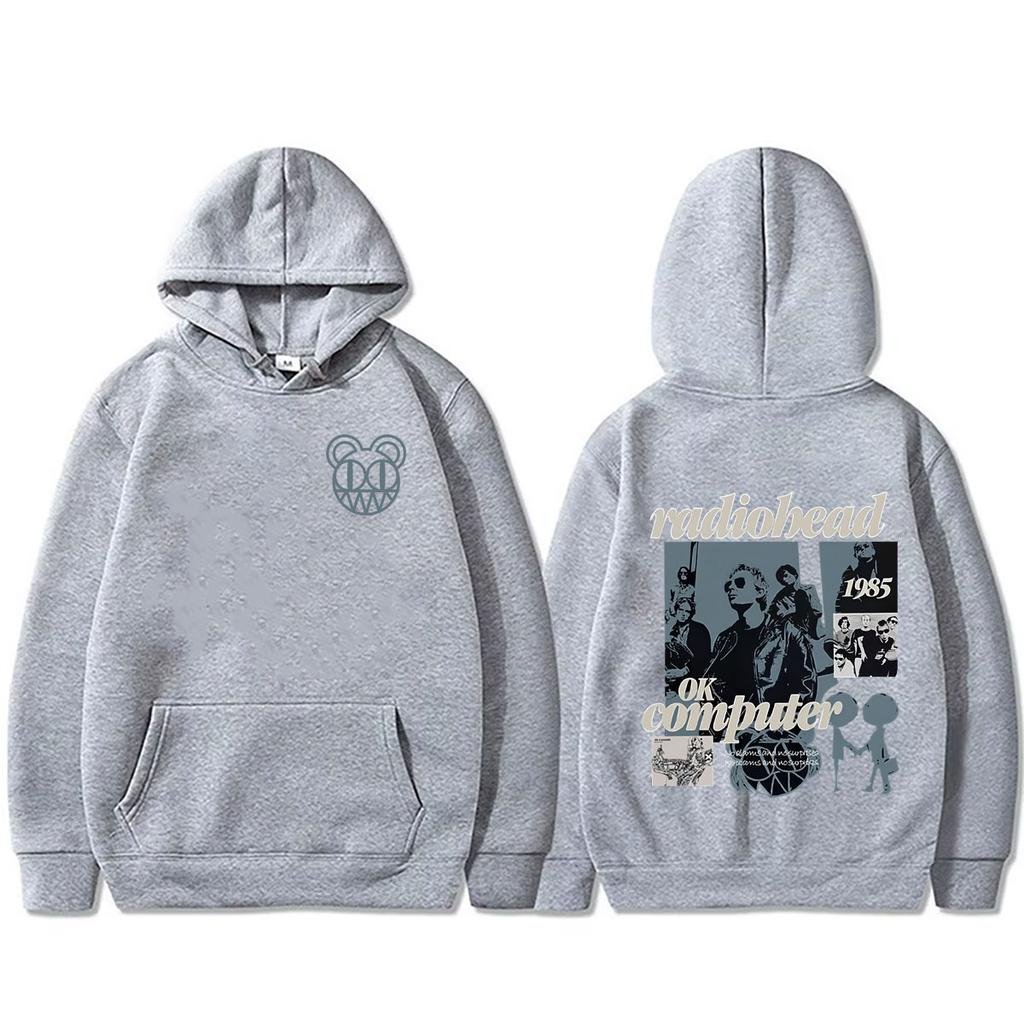 Rock Band Radiohead OK Computer Graphic Hoodie Men Women Hip Hop Oversized Sweatshirt Men's Fashion