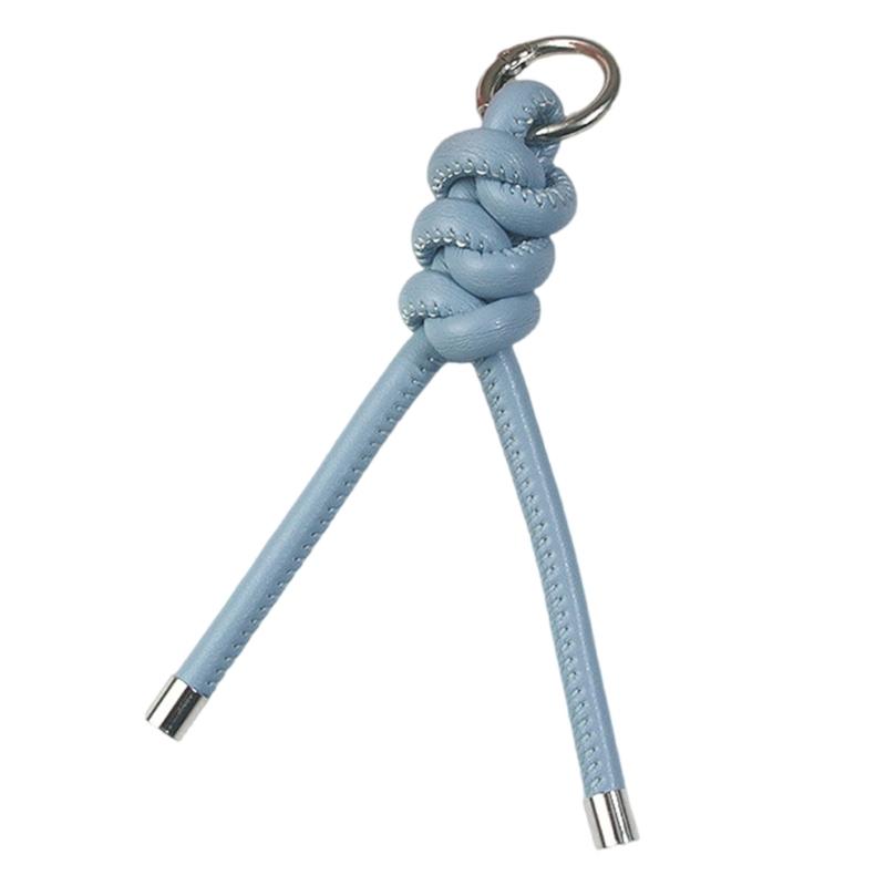 Handcrafted Triangular PU Leather Rope Keychain Lightweight Keyring Ornament Decors For Everyday Use or Travel