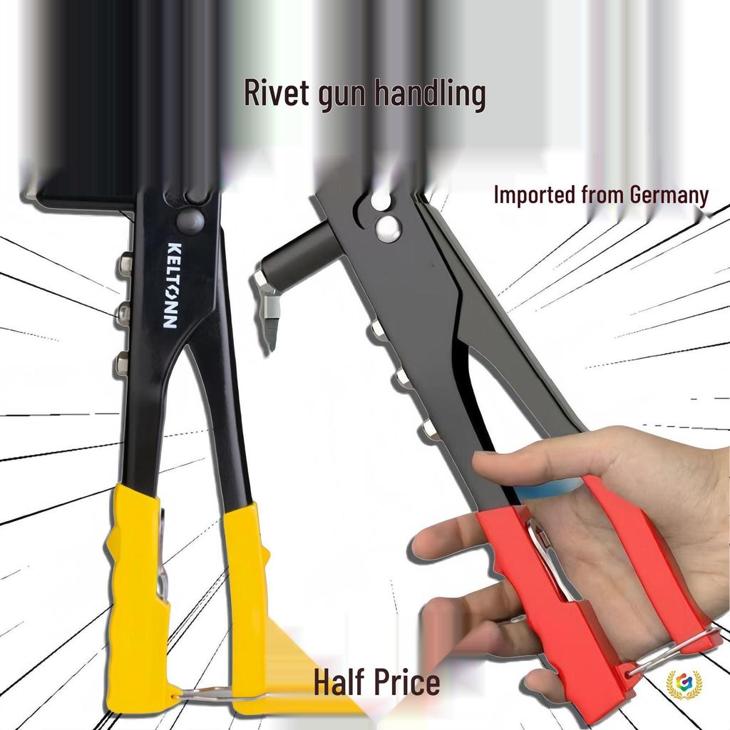Germany Automatic and Manual Rivet Gun for Core Pulling, Bathroom, Door Hinge, and Hand Use.