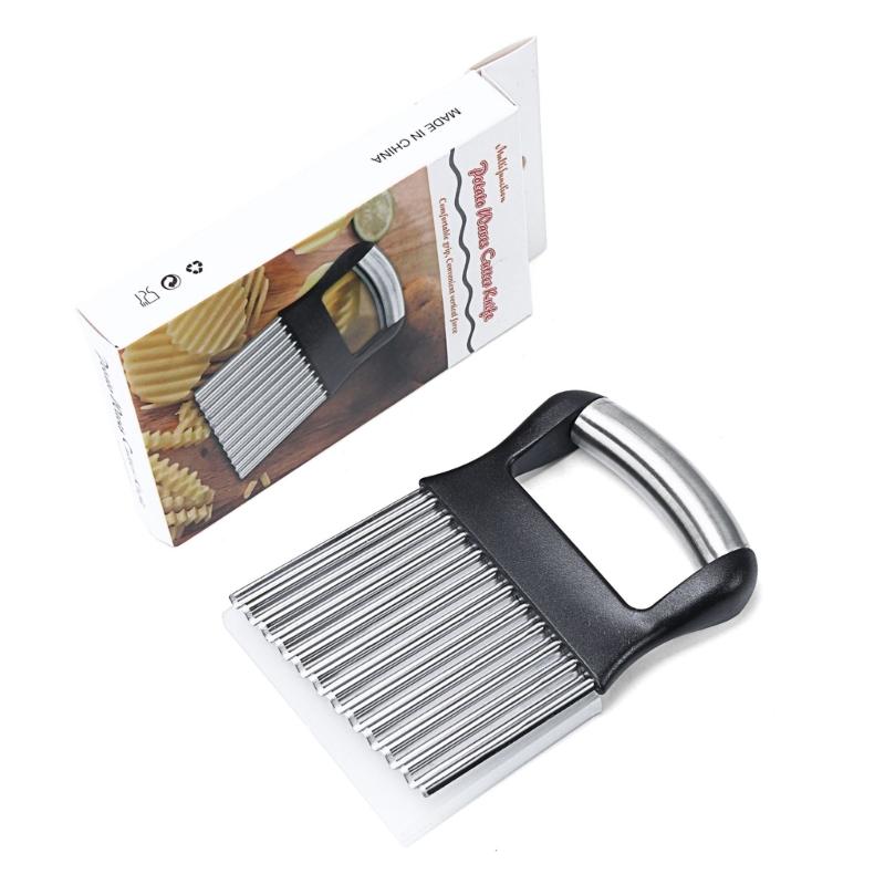 

Ergonomic Handle Wavy Potato Cutting Tool Corrosions Resistant Stainless Steel Construction Vegetable Cutter CHINA