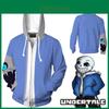 Game Undertale Sans 3d Cosplay Sweatshirt Jacket Breathable Material For Daily Wear