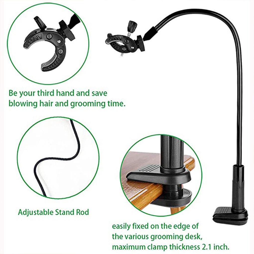 Hands-Free Blow Stand For Pet Hair Dryer Grooming Holder Dog Grooming Table Hair Dryer Stand