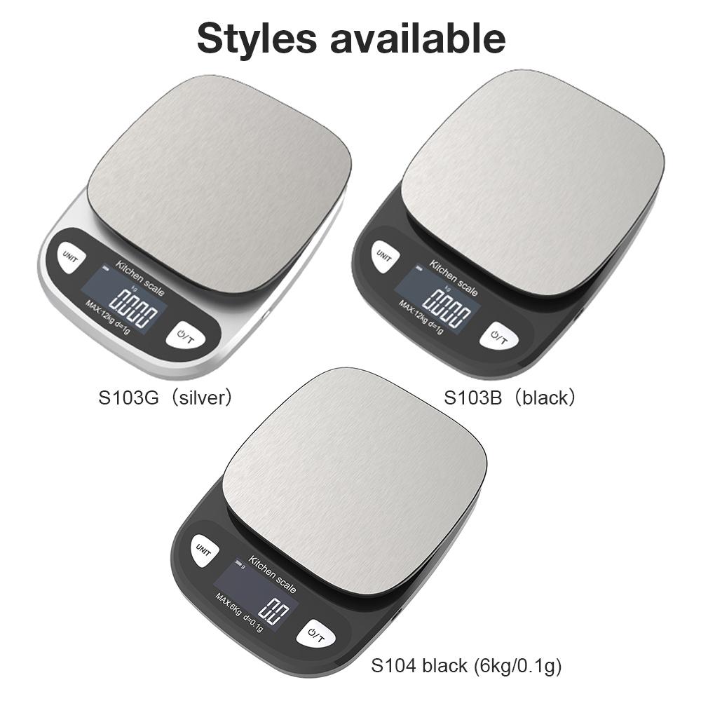 Accurate Digital Scale 12kg/1g 6kg/0.1g Household Waterproof Scale Electronic Scale for Jewelry Food Baking