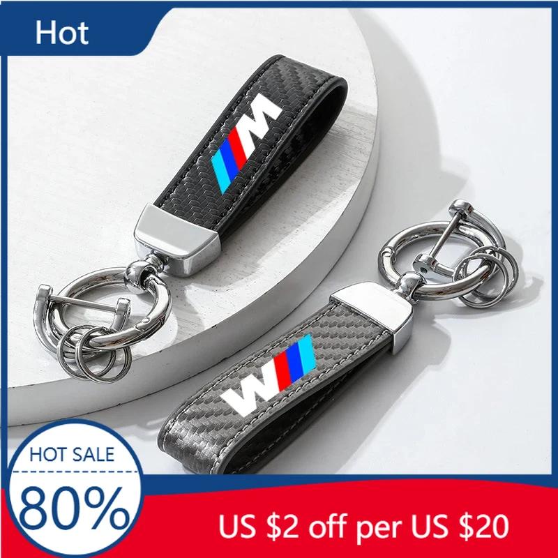 2025 Carbon Fiber Car LOGO Keychain Key Rings Decoration Keyring Pendant For BMW M X1 X2 X3 X5 X6 E46 E39 E90 E36E60 E34 E30