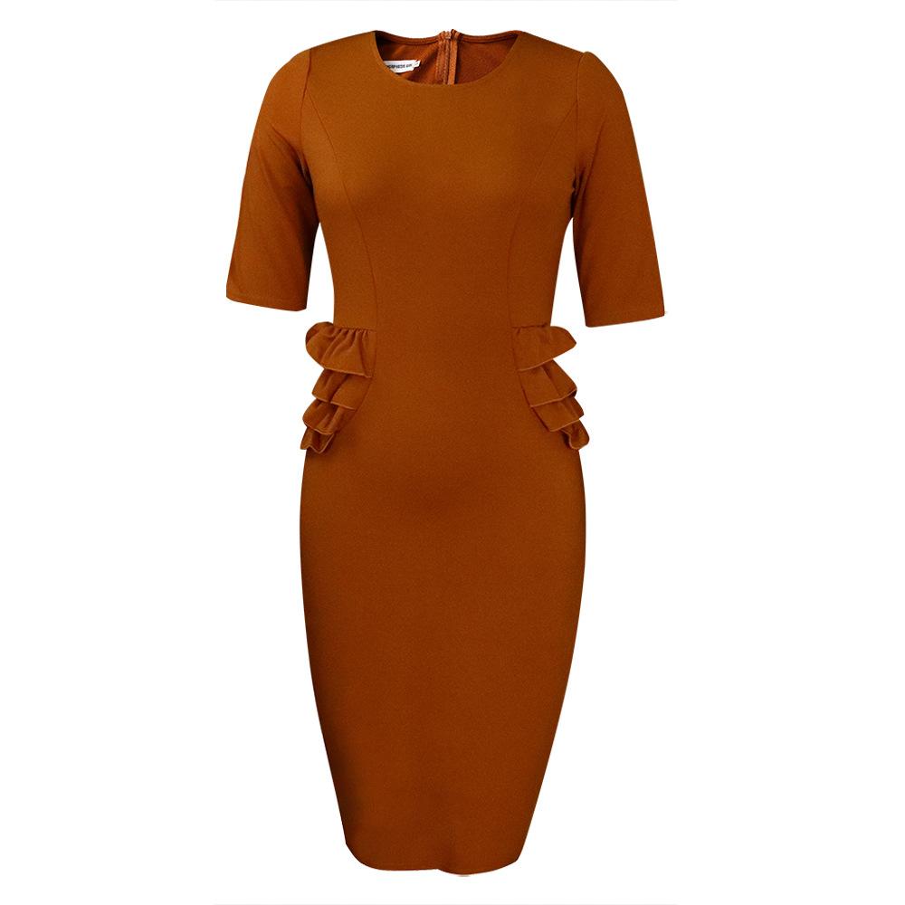 Καλοκαιρινό βολάν γυναικείο φόρεμα με βολάν γυναικείο φόρεμα ενός κομματιού