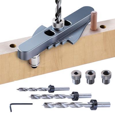 Hole Locator Woodworking Doweling Jig Kits Self-Centering Dowel Device Drill Guide Puncher Locator for Woodworking