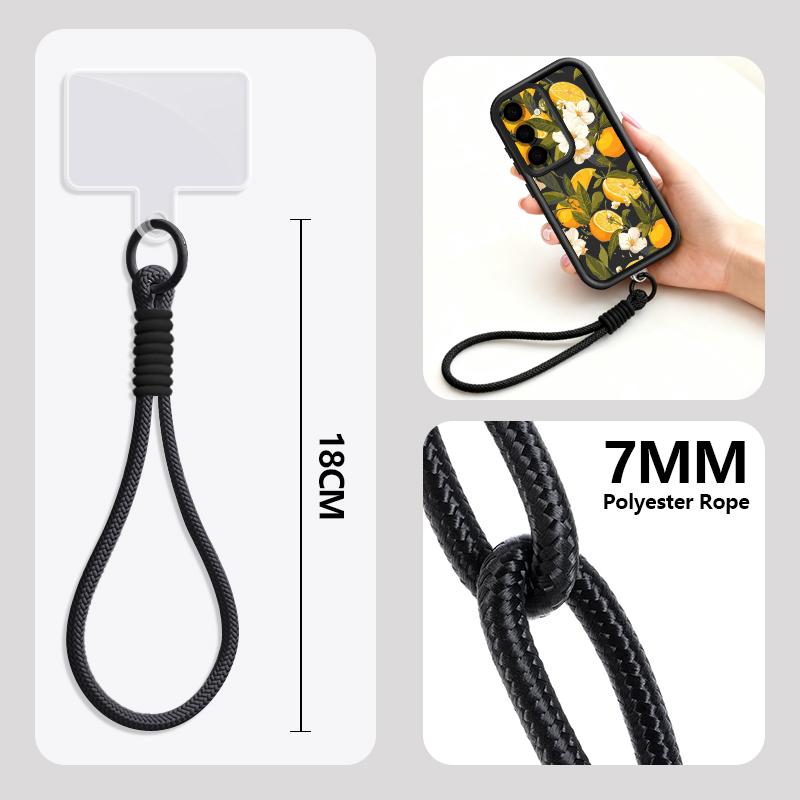 Flowers Fruits Print Lanyard Case For Samsung S26 FE A18 S25 S24 S23 S22 Ultra A54 A55 A16 A26 A36 A56 A17 A27 A37 A57 5G Bumper Cover