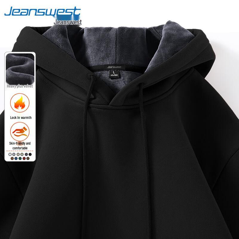 Jeanswest Men's Fleece Lined Hooded Sweatshirt