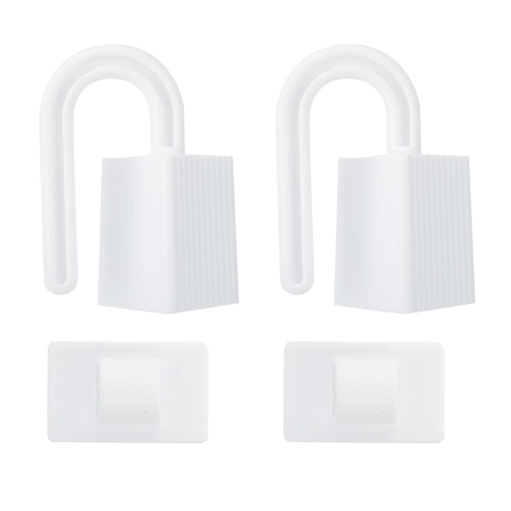 2pcs Door Stopper Clip Safety Lock Toddler Baby Figure Protector Anti Pinch Clamp