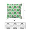 Two Frog Love Heart Cartoon Square Pillowcase Cushion Cover Pillow Case Throw Pillow Cover for Home Bedroom Car