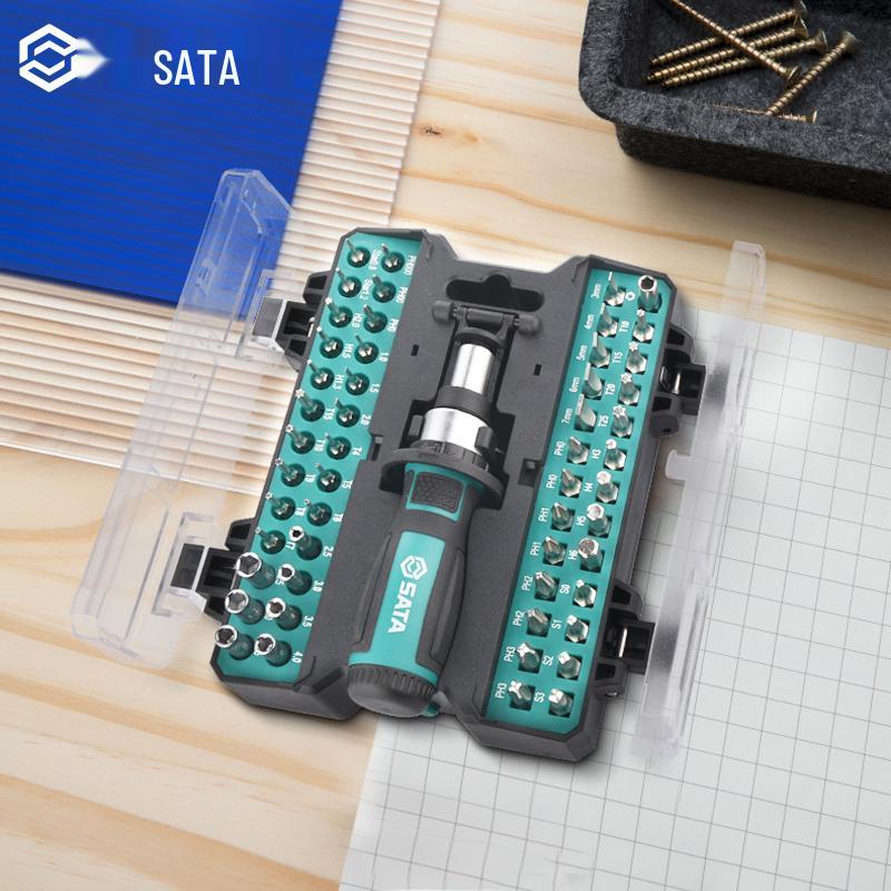SATA Ratchet Screwdriver Set with Phillips, Slotted, Torx for Electronics Repair