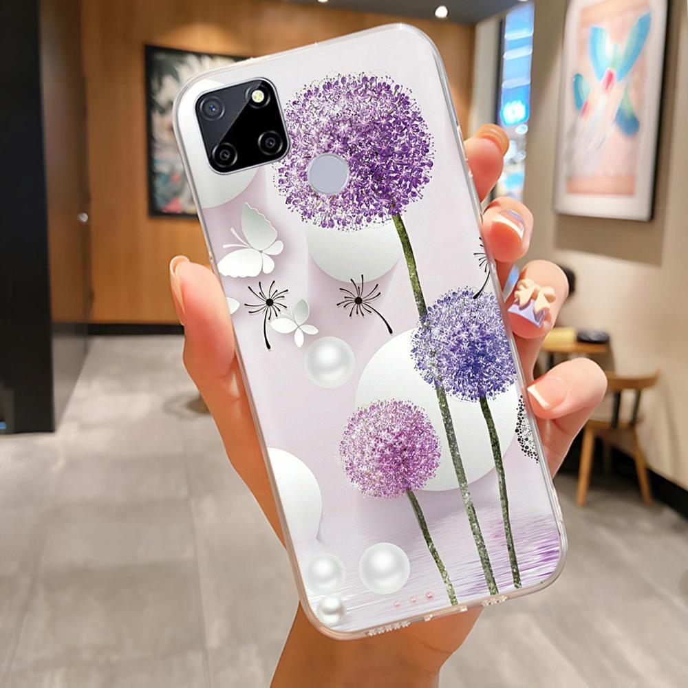 Case For Realme C25 C25s Coque Cute Cartoon Painted Soft Silicone Cover For OPPO Realme C25S C25 Cases Bumper RMX3195 RMX3197
