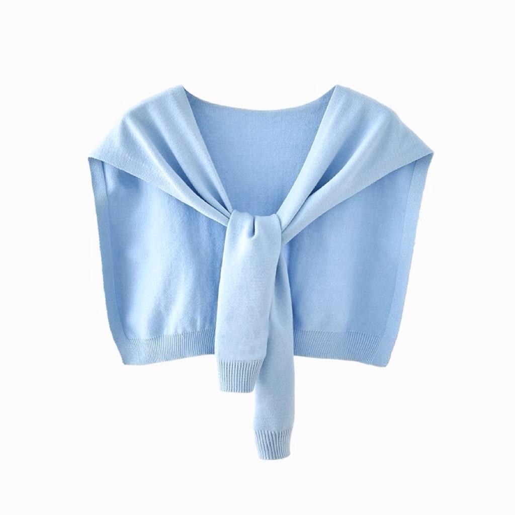 

Женская вязаная шаль 2025: Летний кардиган для защиты от солнца и безрукавный жилет для кондиционирования воздуха