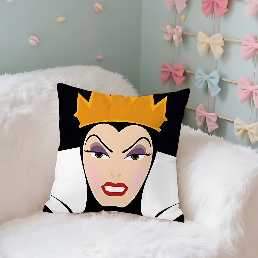 Q-villains-queens Case Plush Fabric Soft Pillowcase Double Sided Print Cushion Cover Household Gifts