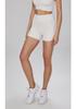 Bare-Feel High-Waisted Yoga Shorts: Butt-Lifting, Peach Drawstring, Three-Quarter Fitness Pants for Women.