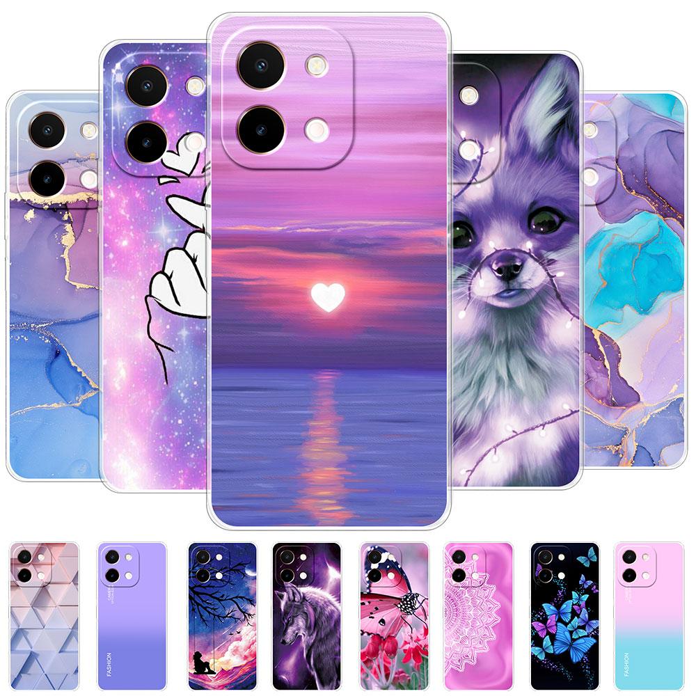 Pour Vivo Y28 5G 4G Coque Pour Vivo Y36i 5G Cover Bumper Résistante aux Chocs Transparente Souple Silicone TPU Étui de Téléphone pour Vivo Y36 Y28 Y36i Fundas