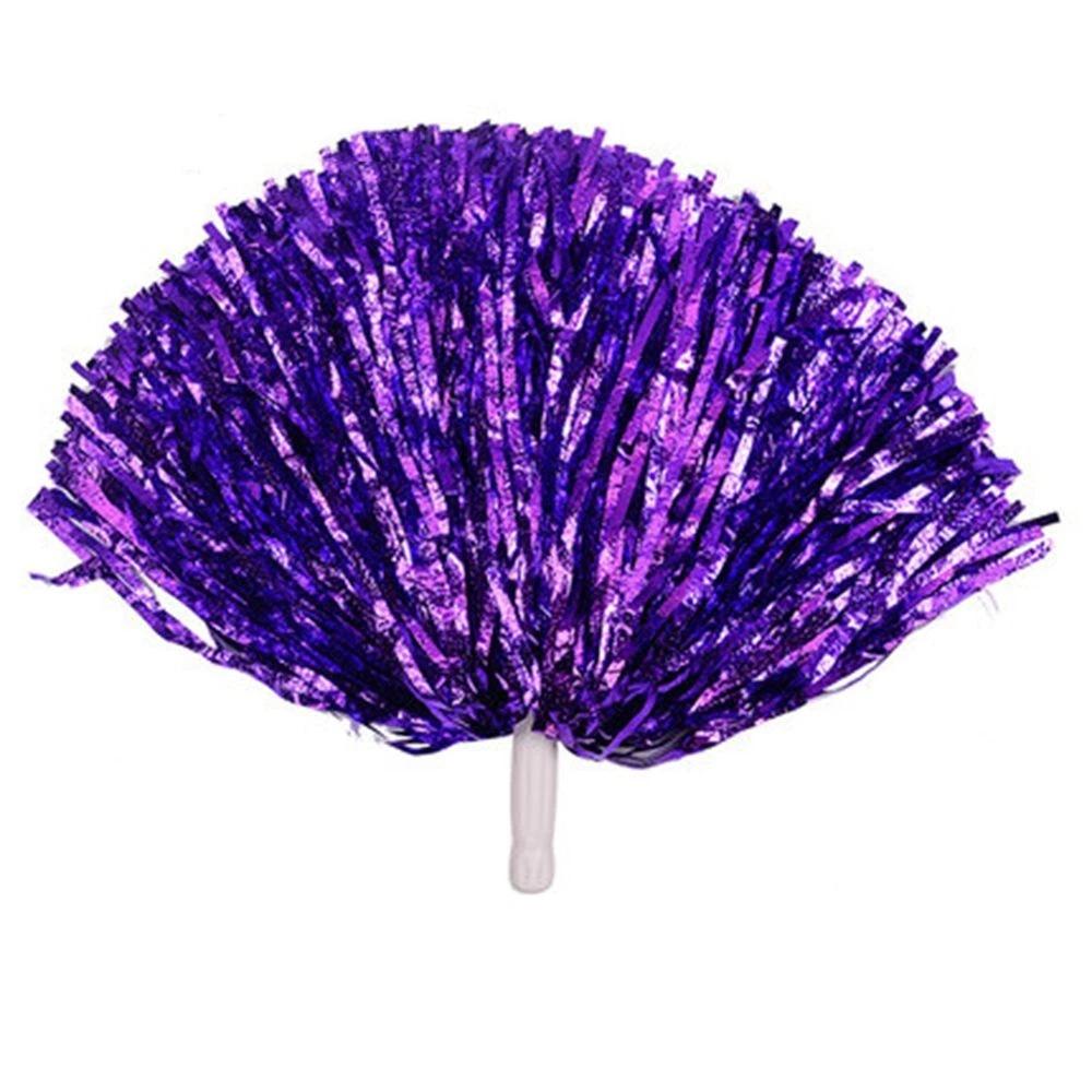 Cheerleading Pom Poms Metallic Pompoms Sports Pom Poms Lightweight Hand Flowers For Party Decorations Cheerleading School