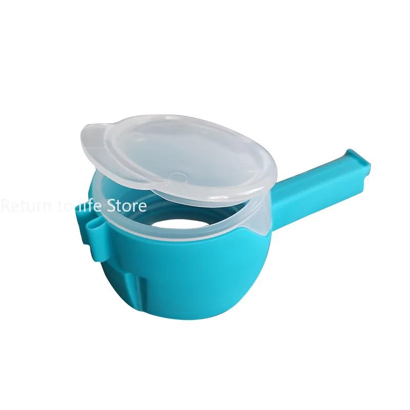 Food Preserving Bag Closure Clip Oat Dispense Spout Snack Bag Clip Moisture Seal Clip Fresh Keeping Sealer Clamp Kitchen Gadget