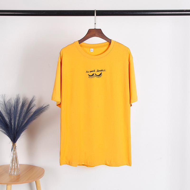 

Женская повседневная базовая футболка с круглым вырезом с принтом «TWINFLAMES», футболки в стиле Харадзюку для молодых девушек Y2K, женская эстетичная одежда, футболки 4XL жёлтый