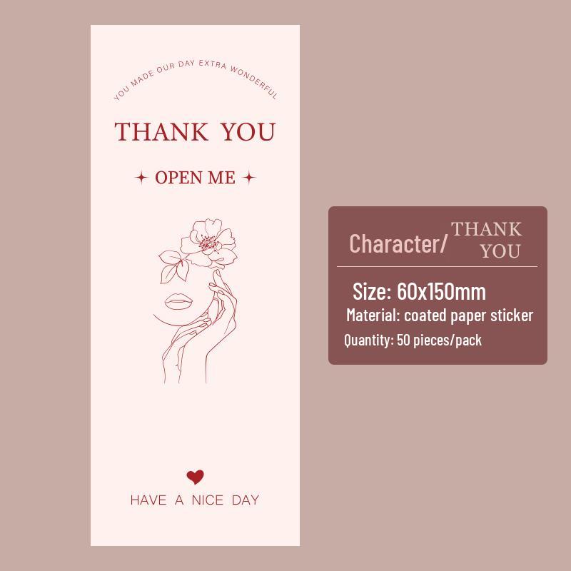 White Airplane Thank You Sealing Stickers for Gift or Cardboard Boxes