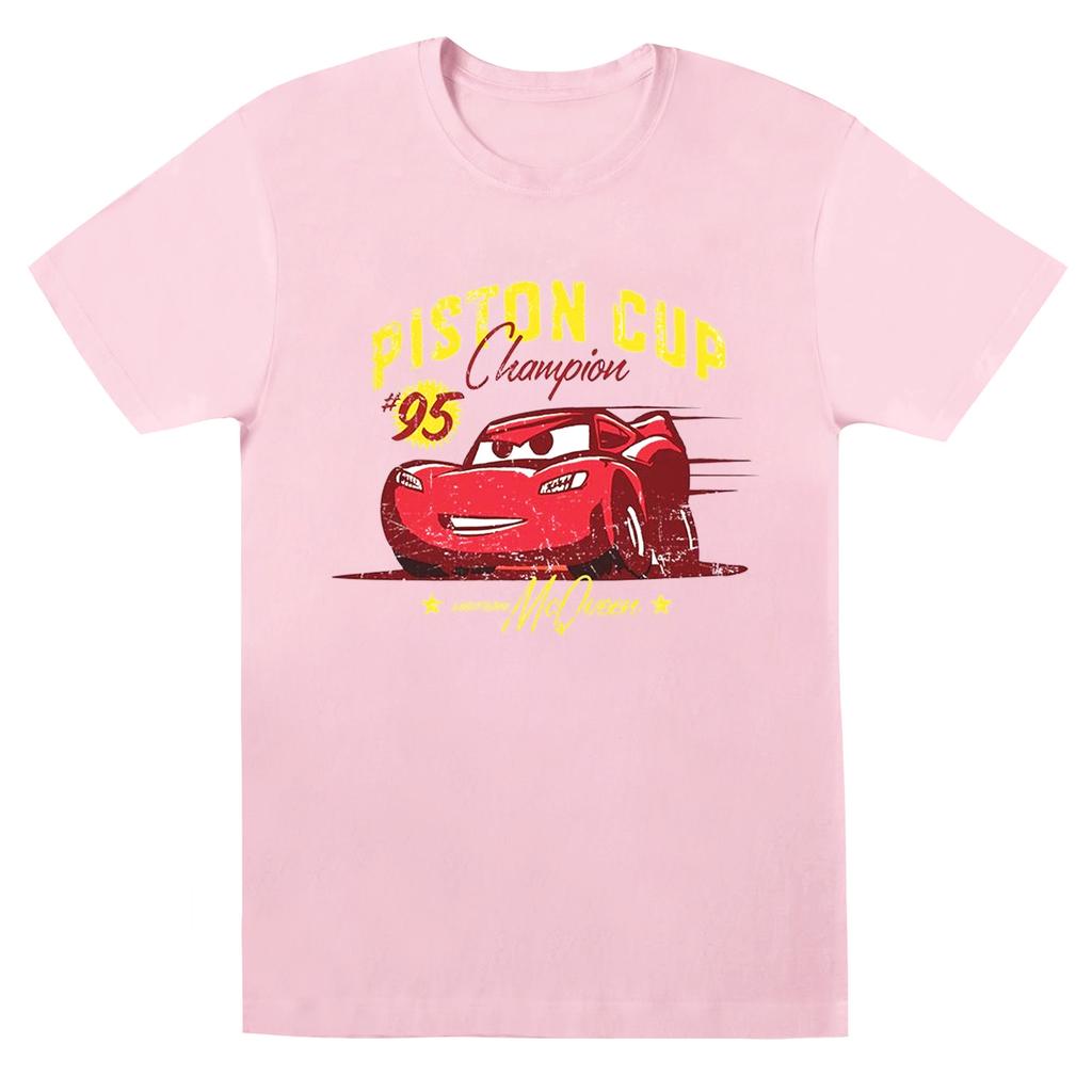 Disney Mädchen Cars Piston Cup Champion Baumwoll-T-Shirt