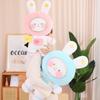 Dessin Animé Mignon Lapin de l'Espace Jouet en Peluche Kawaii Animaux en Peluche Lapin Astronaute Peluches Poupée Anime Doux Jouets pour Enfants pour Filles Cadeaux
