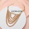 European and American Multi-layer Fringed Personalized Anklet Female Hip Hop Punk Style Shoe Chain Accessories