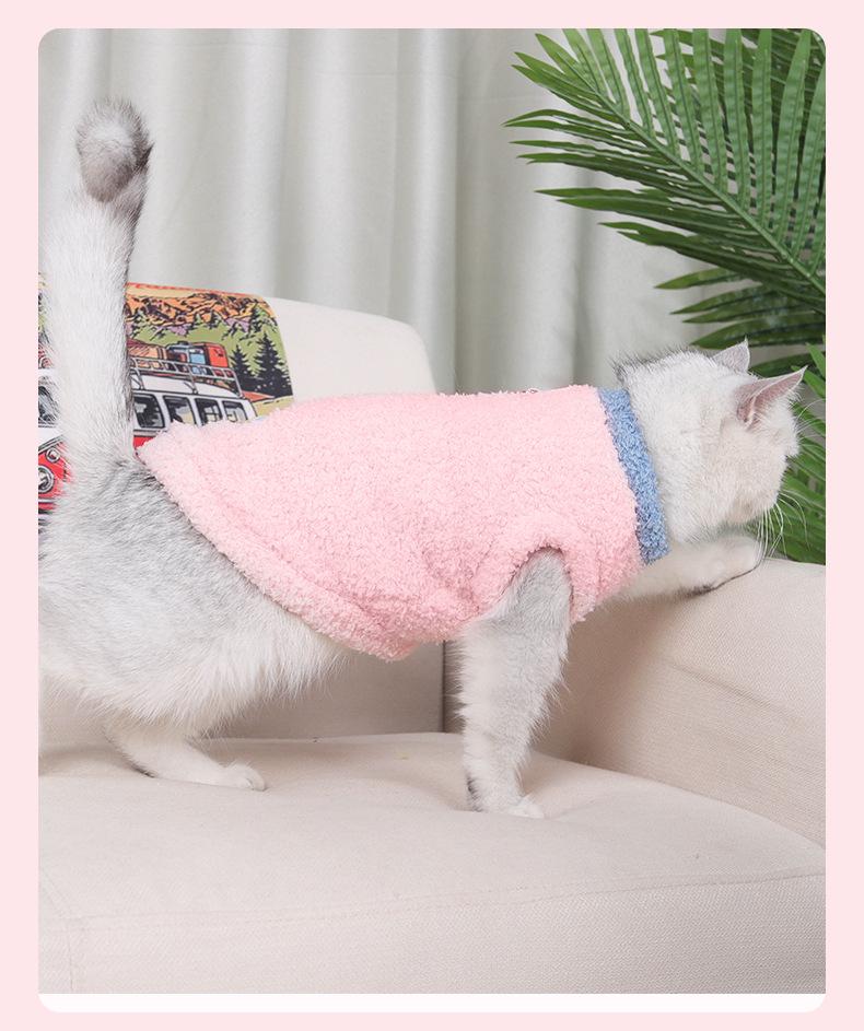 Cozy Cloud Velvet Cat Apparel: Thickened, Soft, and Warm for Autumn and Winter