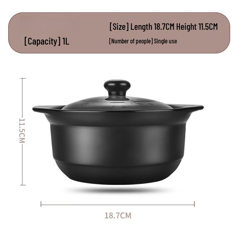 WUHE Ceramic Medicinal Casserole Pot