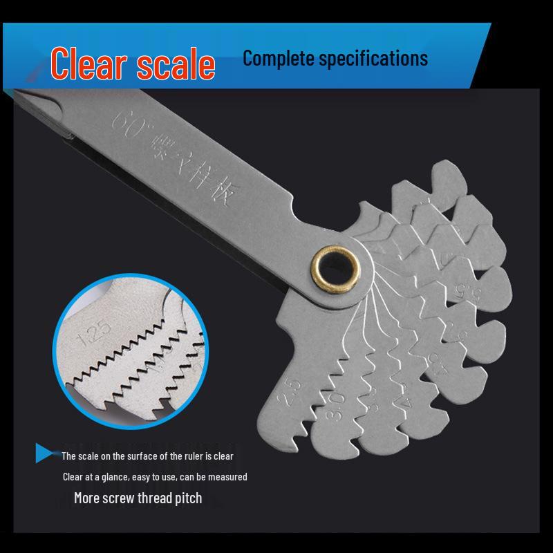 American Standard Metric & Imperial Thread Plug Gauge & Template
