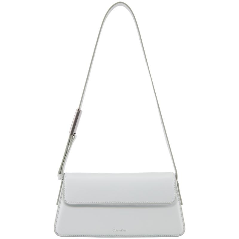 Calvin Klein Temperament and Versatile Flap Closure Synthetic Material Shoulder Bag Medium Women s Sky Blue синий