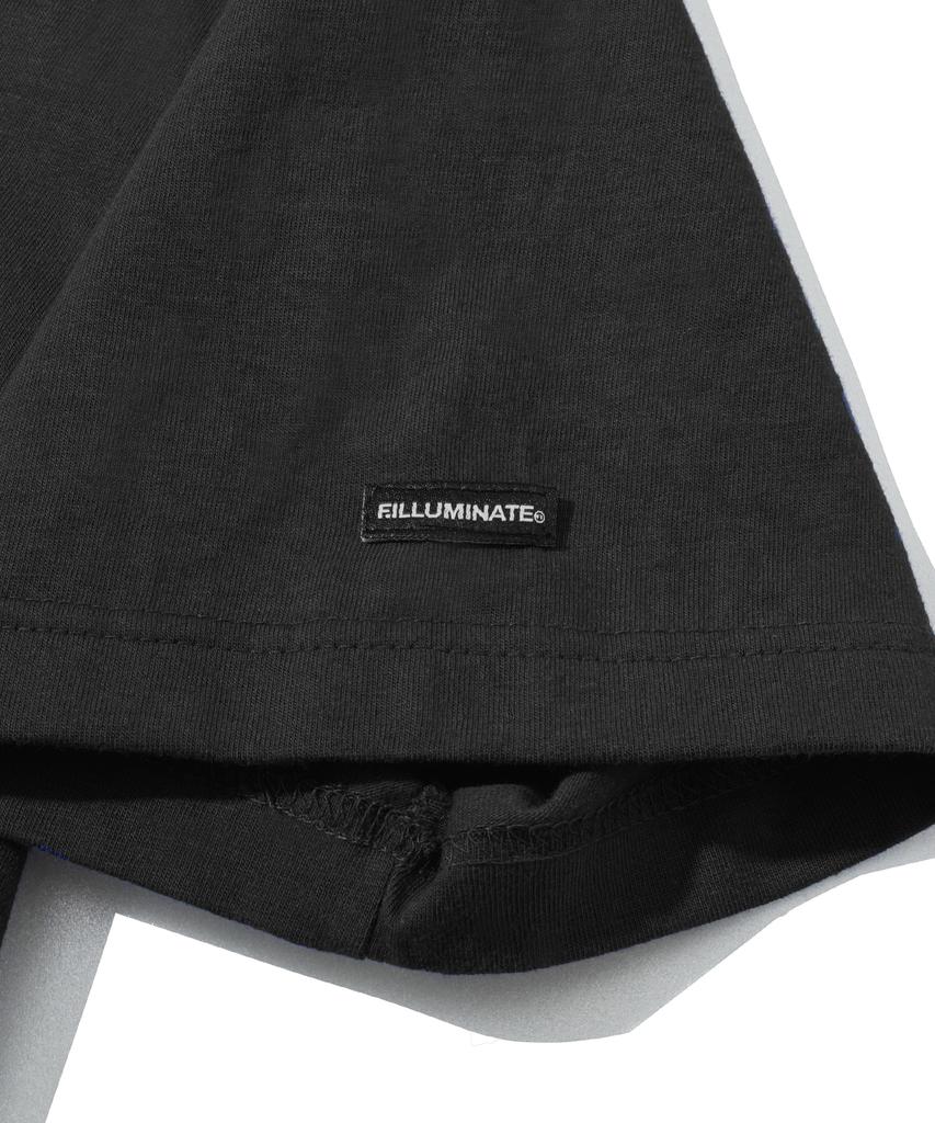 FILLUMINATE Two-Tone Arch Logo T-Shirt - Black