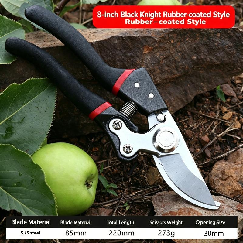Professional Titanium Bypass Pruning Shears Heavy Duty Garden Clippers Garden Scissors With Ergonomic Non-Slip Grip, Sharp Sk5