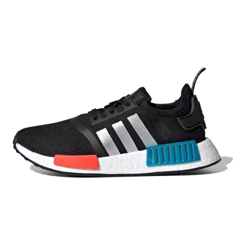Adidas NMD R1 Black Silver Solar Red GS FX5024 35.5