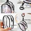 Pop Mart Figurine Blind Box 6cm Display Stroller Bag - Transparent PVC Capsule Style Storage for Baby Outing.