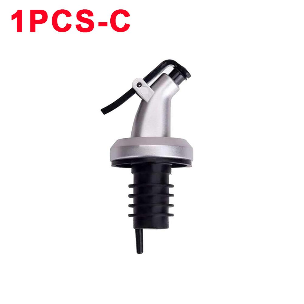 3/1PCS Oil Bottle Stopper Dispenser Rubber Lock Sealing Leak-proof Pourer Sauce Liquor Nozzle Sprayer Dispenser Kitchen Gadgets