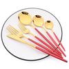 36Pcs Pink Gold Dinnerware Cutlery Set Western Knife Dessert Forks Spoon Flatware Stainless Steel Silverware Kitchen Tableware