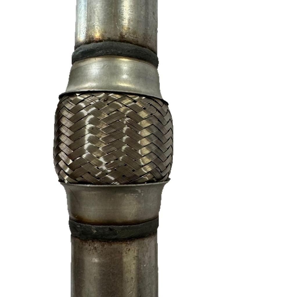 Universal Flexible Exhaust Pipe with Shock Absorption for Car or Truck - No Welding Required