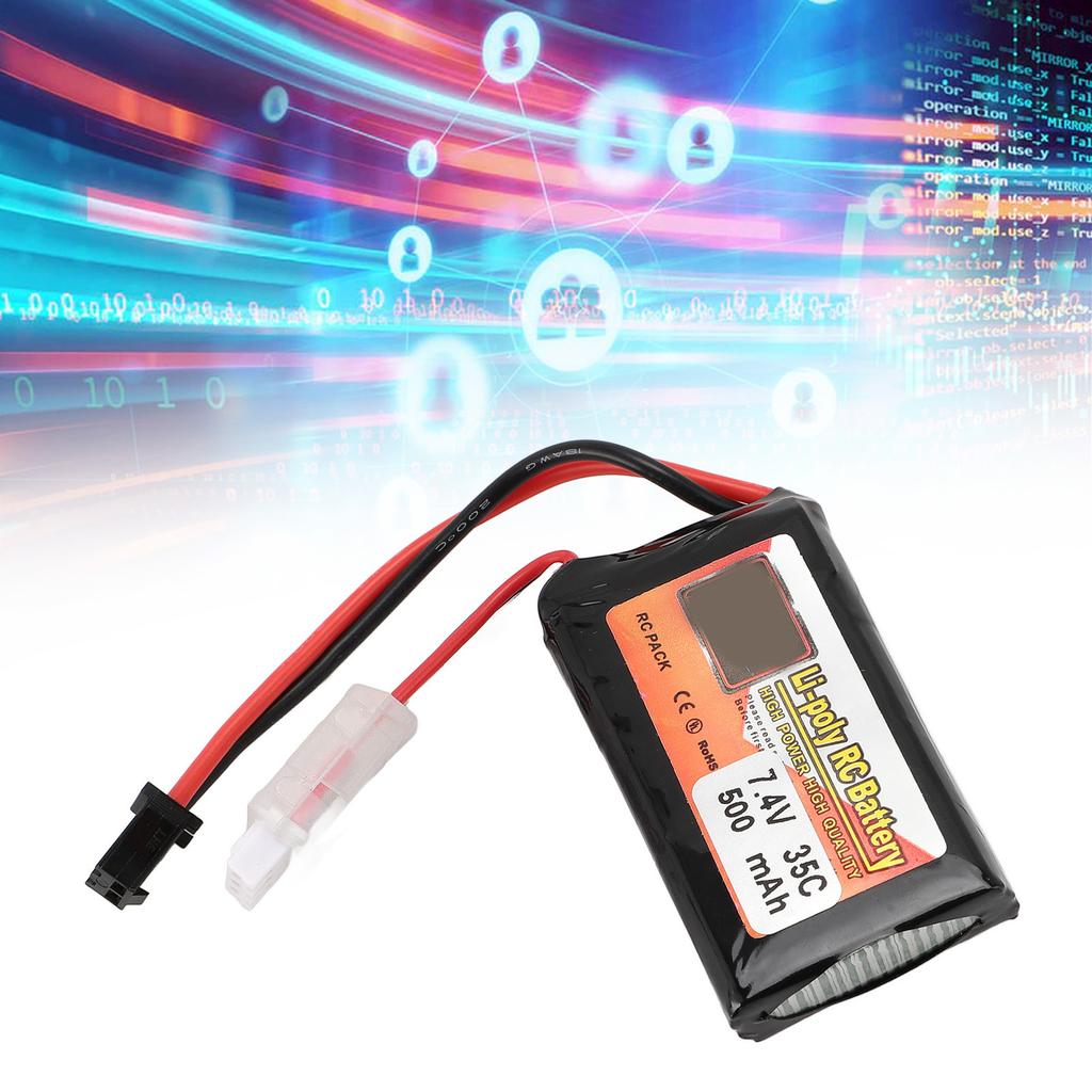 RC Drone Battery Professional 7.4V 2S 500mAh 35C Lithium Battery for RC Helicopter RC Drone RC Boat Model Aircraft